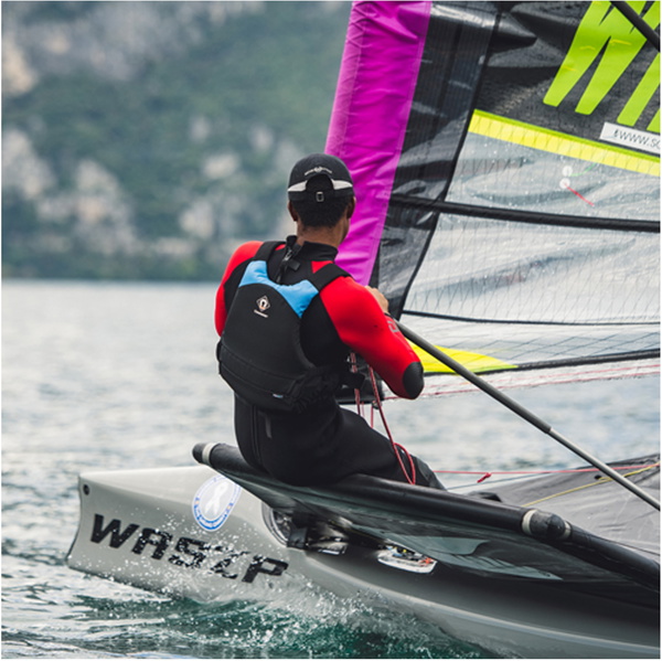 2025 Crewsaver Bambino Pro 50N Aiuto Al Galleggiamento Con Zip Laterale Black / Blu 2620J